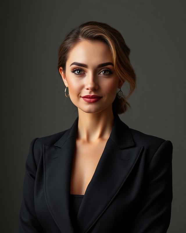 Luxury Headshot preset example — AI-generated.