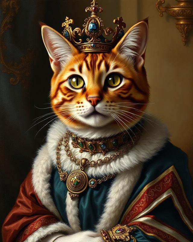 Pet Renaissance preset example — AI-generated.